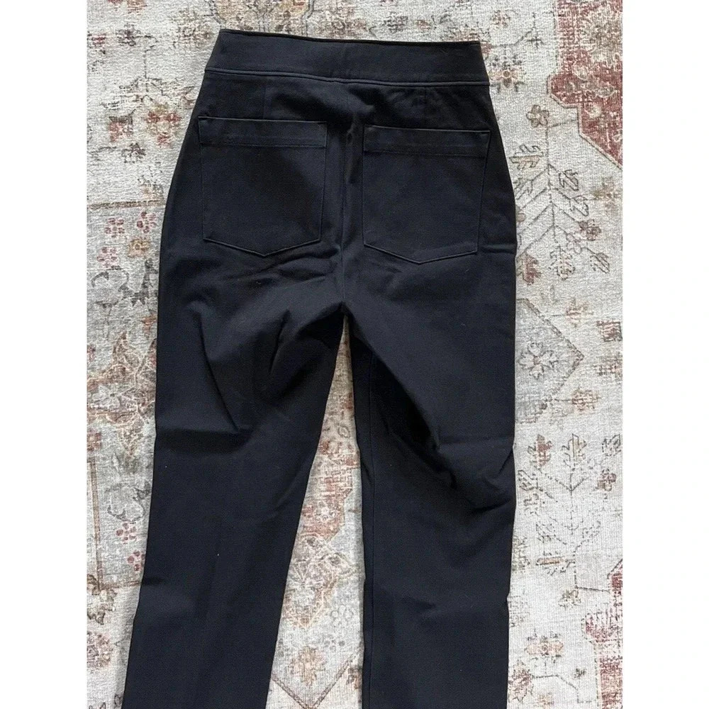 Spanx Polished Ankle Slim Black Pants Straight Womens Peite Size XS - Picture 10 of 10